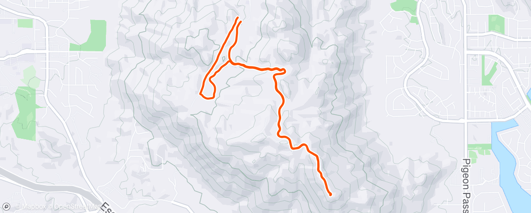 Map of the activity, Morning Hike