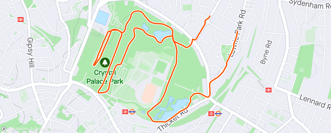 Map of the activity, Gentle post-cold (🤞) run