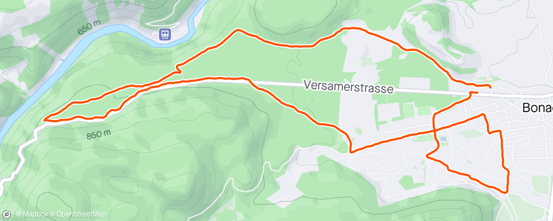 Map of the activity, Lauf am Nachmittag 💛☀️🌼