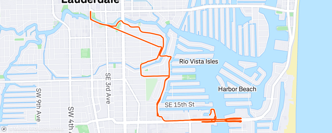 Map of the activity, Morning Hike