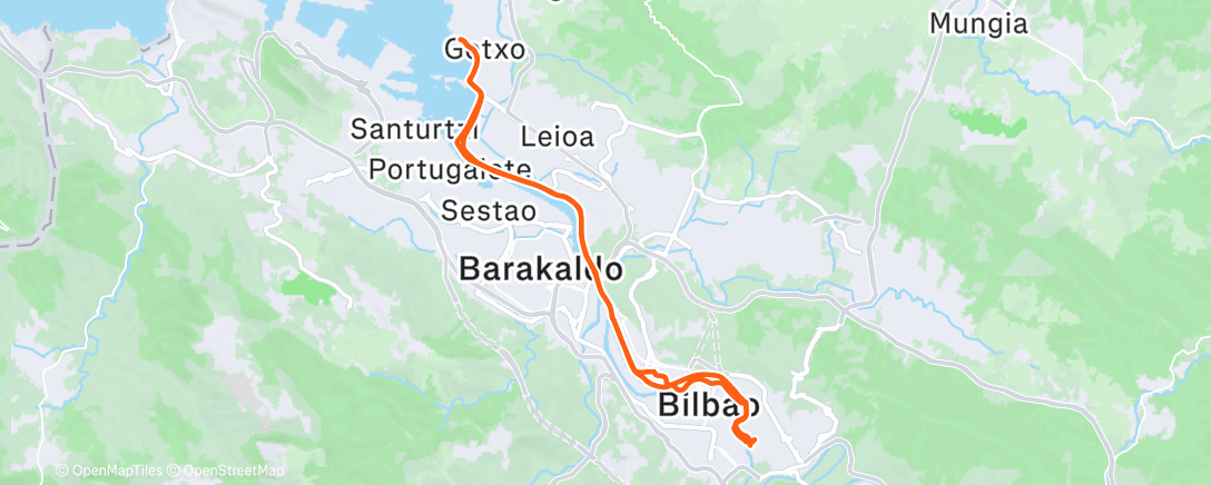 Map of the activity, Vuelta al ruedo ❄️
