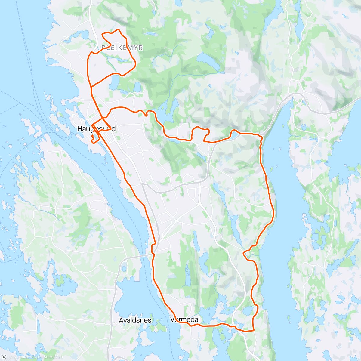 Map of the activity, Haugesund Dawn Patrol Special Edition  - The Dawn