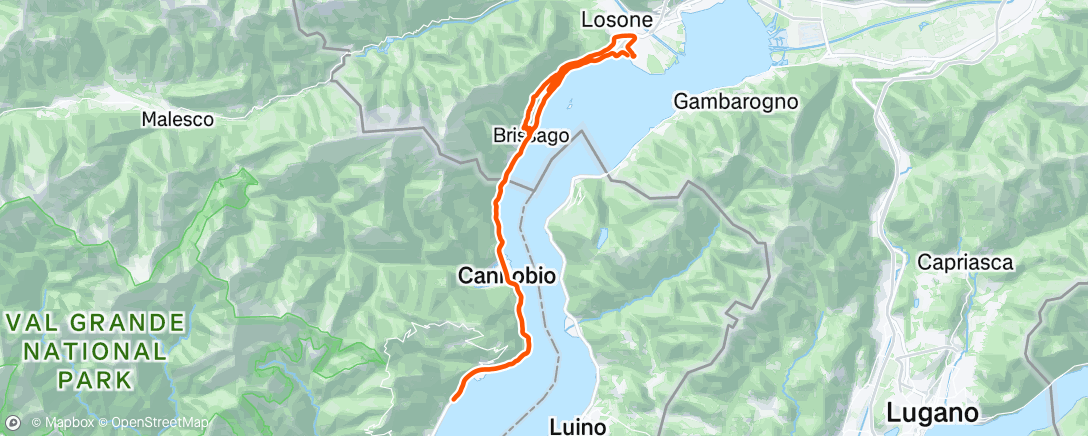 Map of the activity, Afternoon Ride