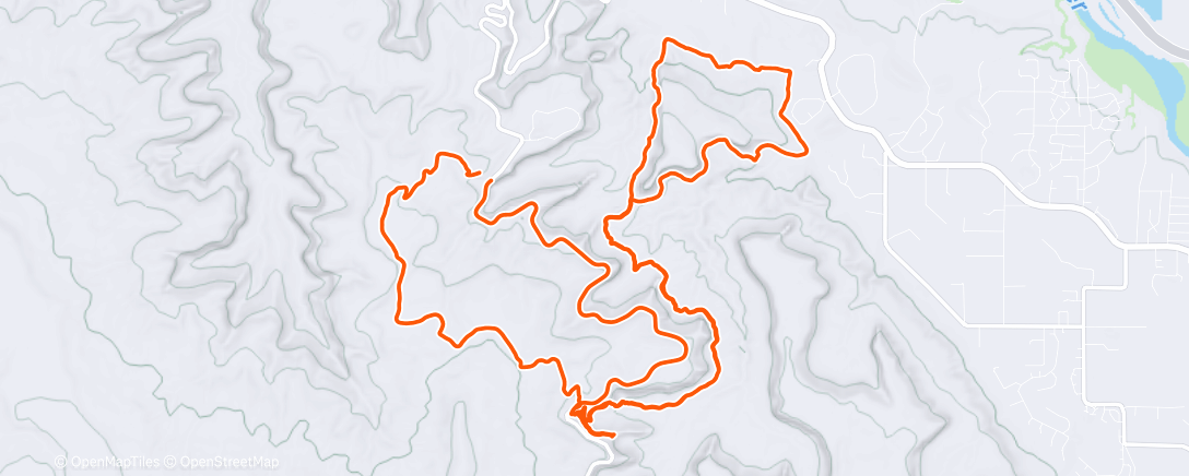 Map of the activity, Desert Christmas Run