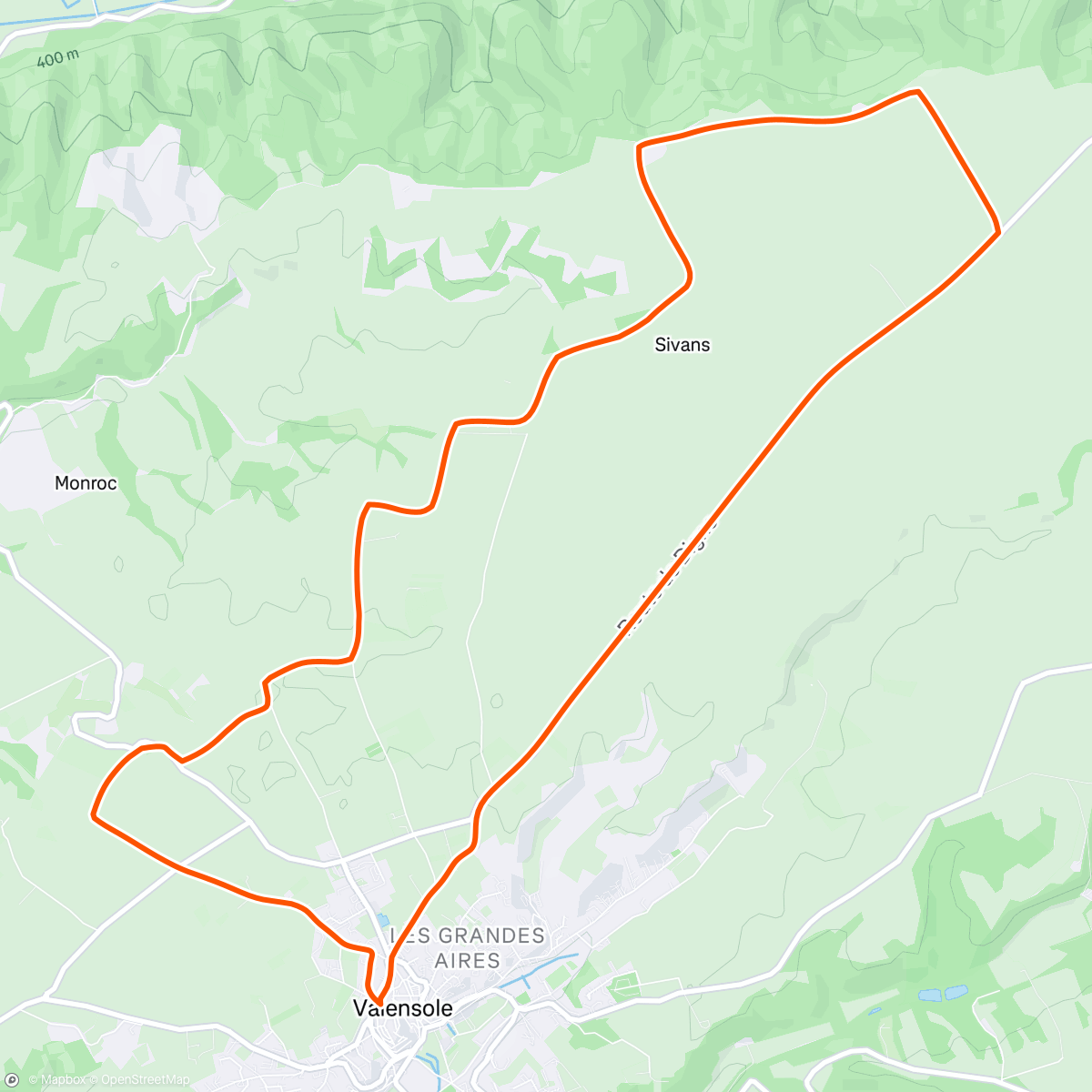 Mapa de la actividad (Sortie vélo  🥶💨💨🏔)