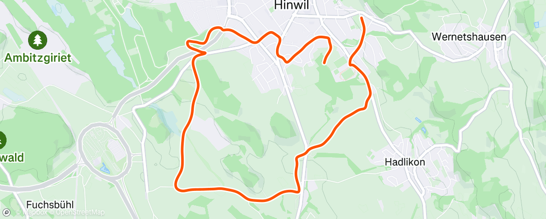 Map of the activity, Abendlauf