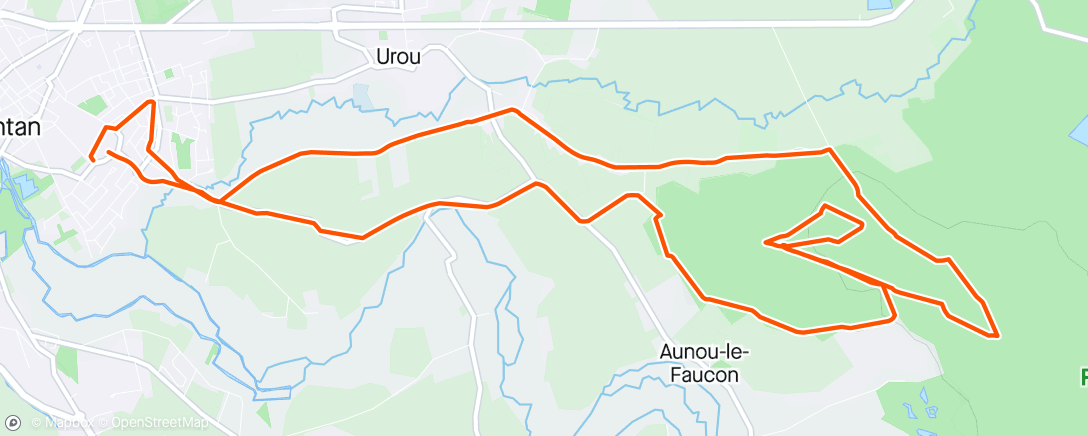 Mapa de la actividad (Trail dans l'après-midi)