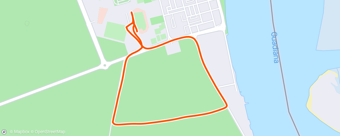 Map of the activity, W’up sprints