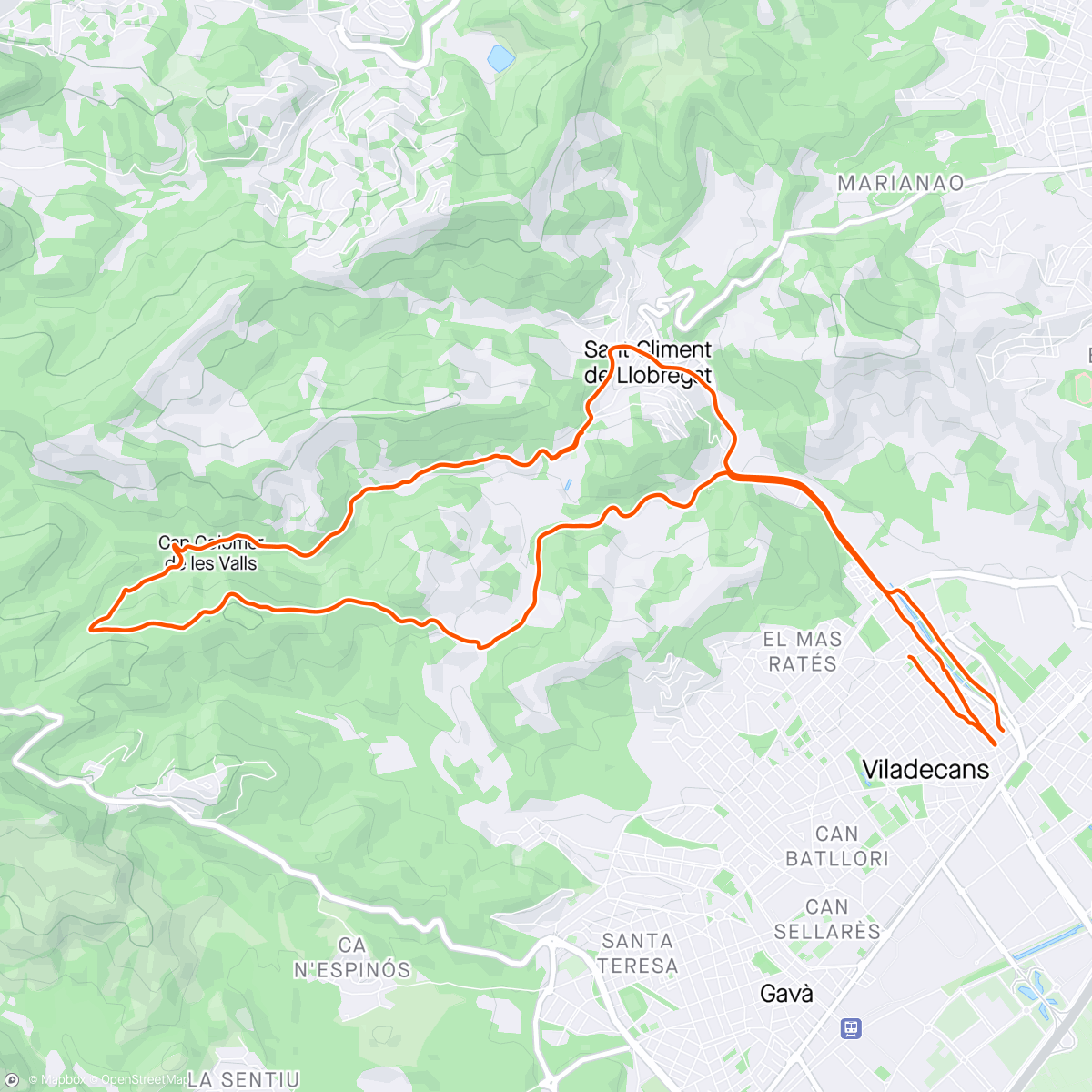 Map of the activity, Casona Llarga i cumple del Juanma