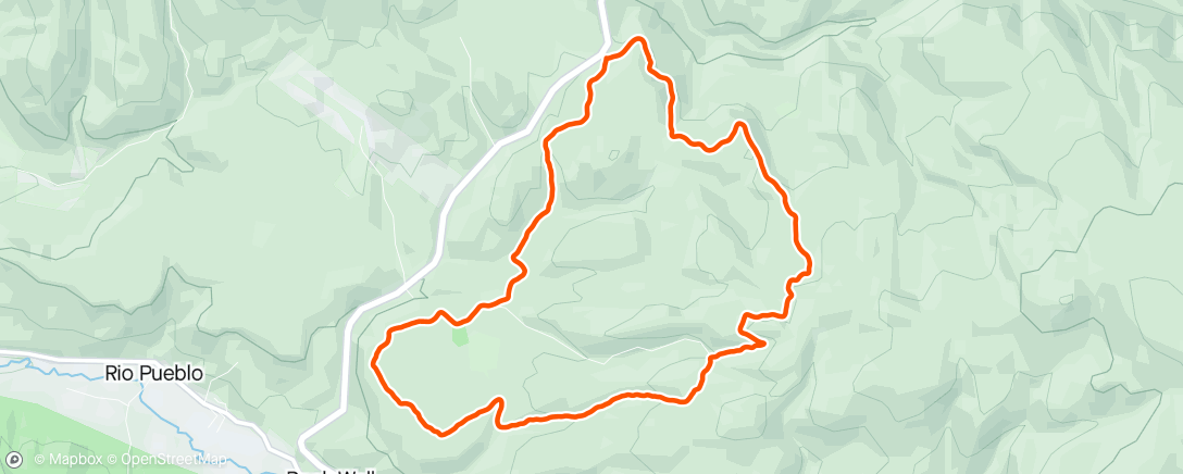 Map of the activity, U S Hill y Amole loop