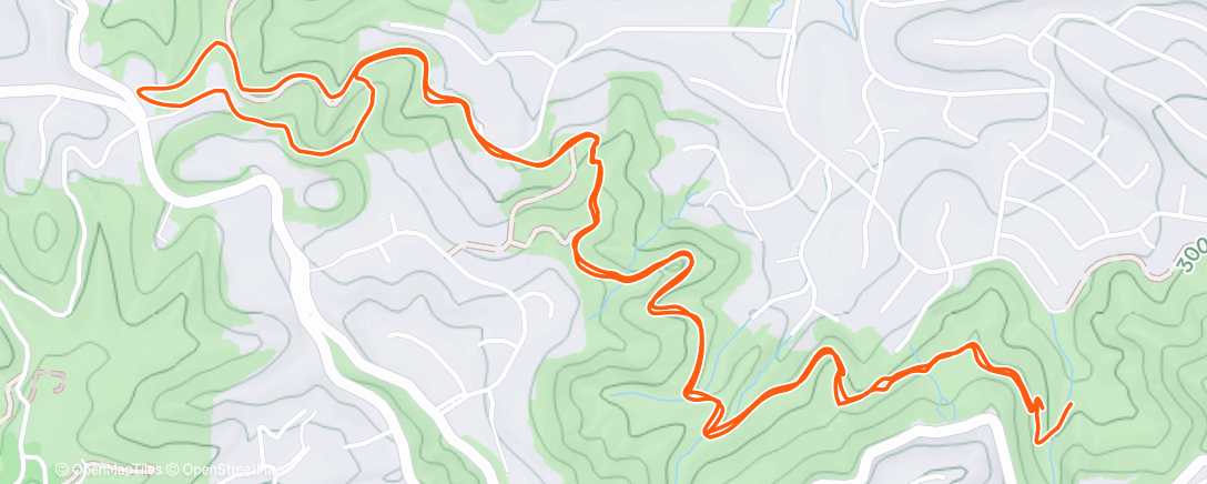 Map of the activity, Morning Trail Run