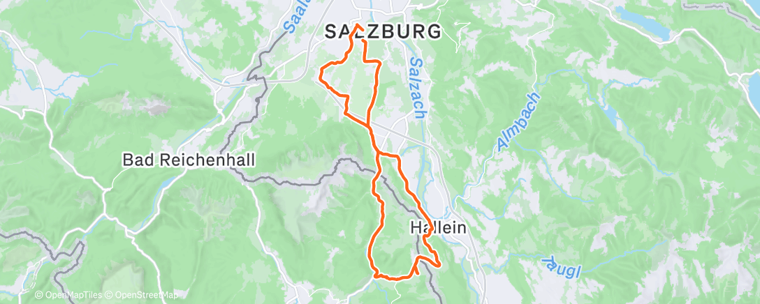 Карта физической активности (Fahrt am Morgen)