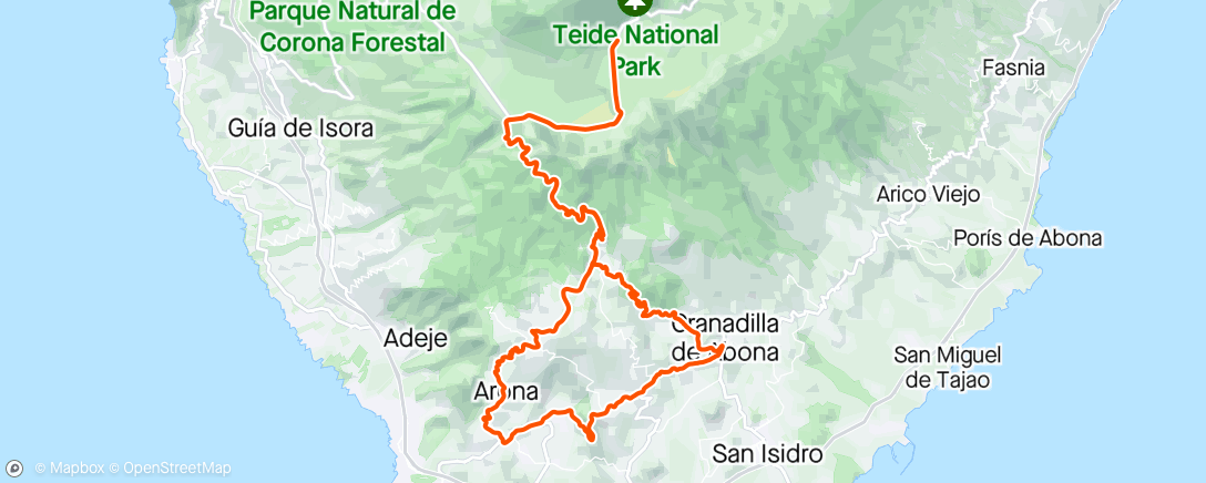 Map of the activity, Teide #10