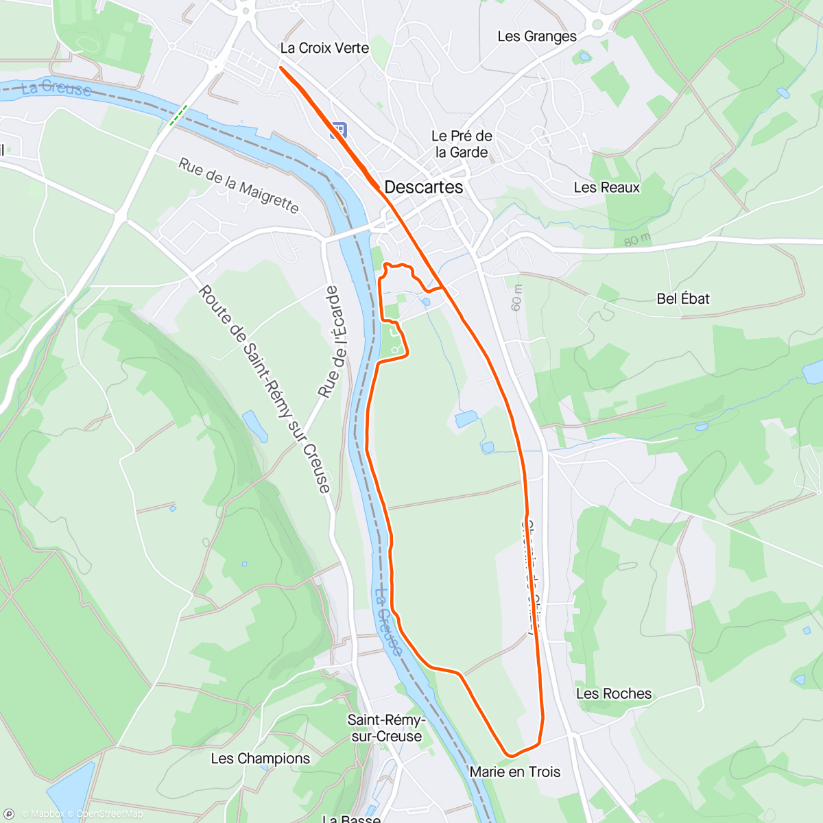 Mapa de la actividad (Course à pied avec Louna ❤️)