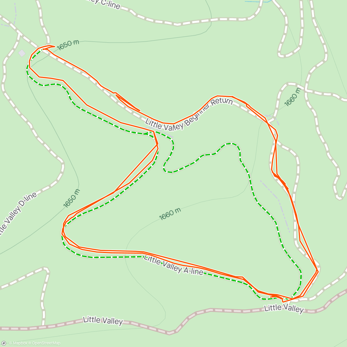 Map of the activity, A-Line