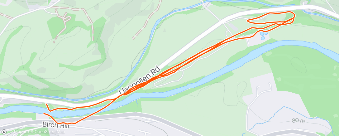 Mapa de la actividad, Old Railway Trail parkrun