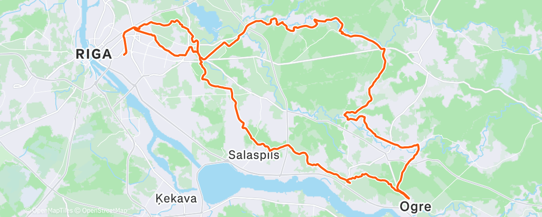 Map of the activity, Morning Mountain Bike Ride