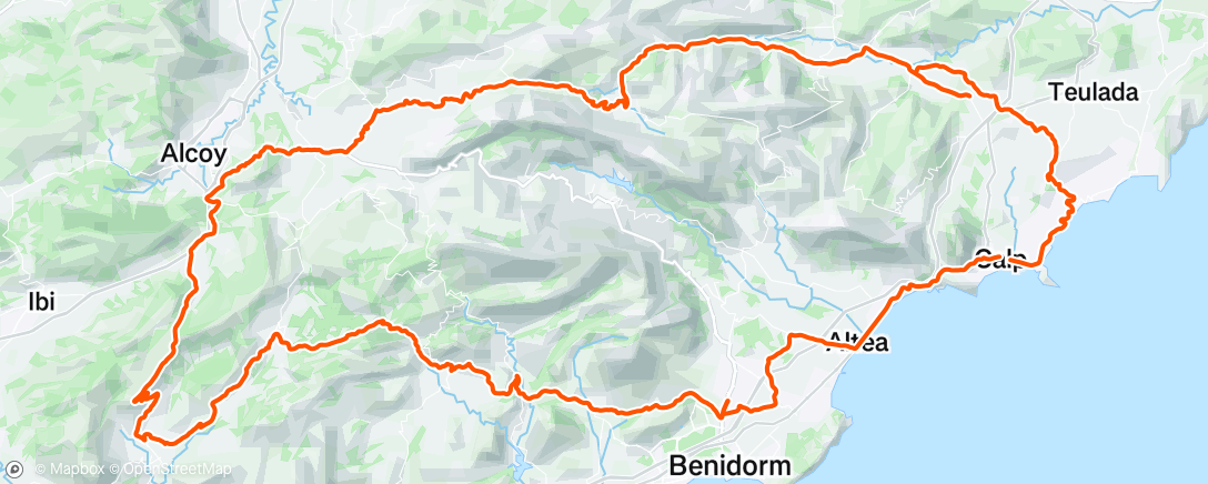 Map of the activity, Vélo du matin