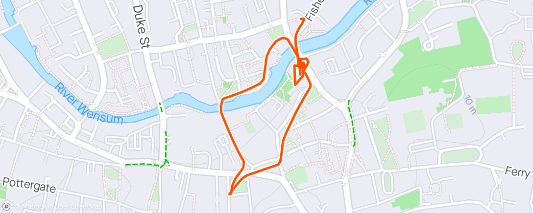Map of the activity, Stroll for breakfast