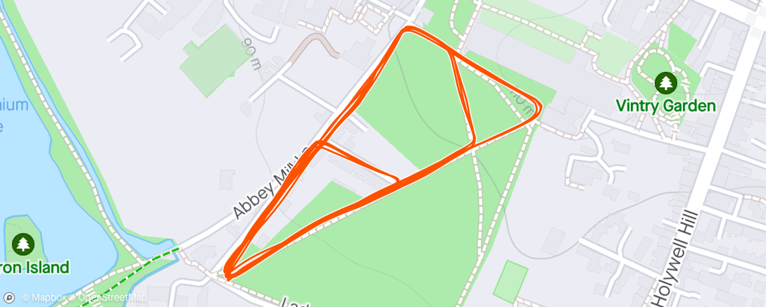 Map of the activity, 3x3 hills