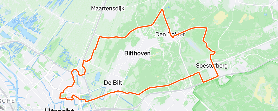 Map of the activity, 144’ lange duurloop 🙂