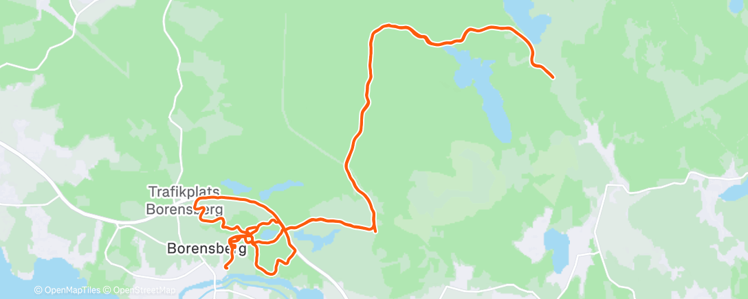 Map of the activity, Afternoon Mountain Bike Ride