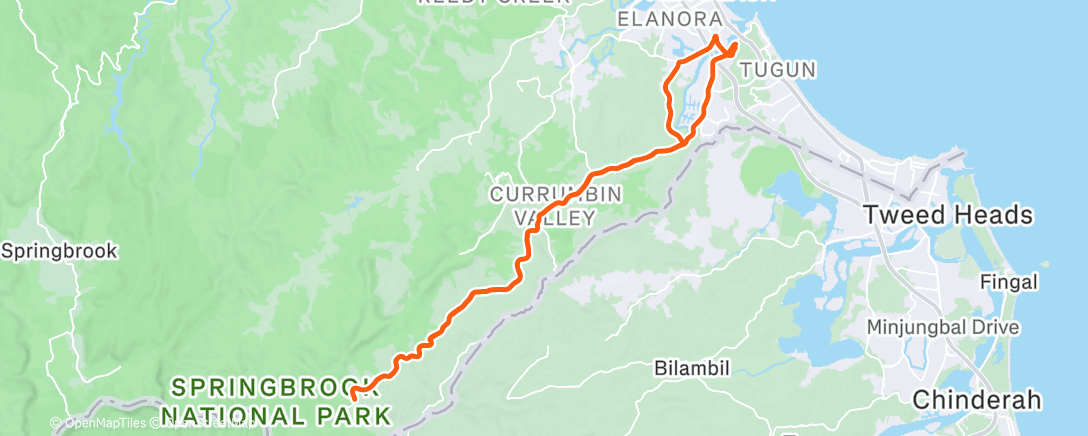 Map of the activity, Afternoon Ride