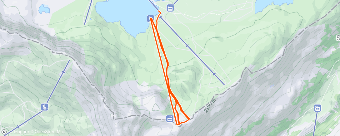 Map of the activity, Lunch Alpine Ski