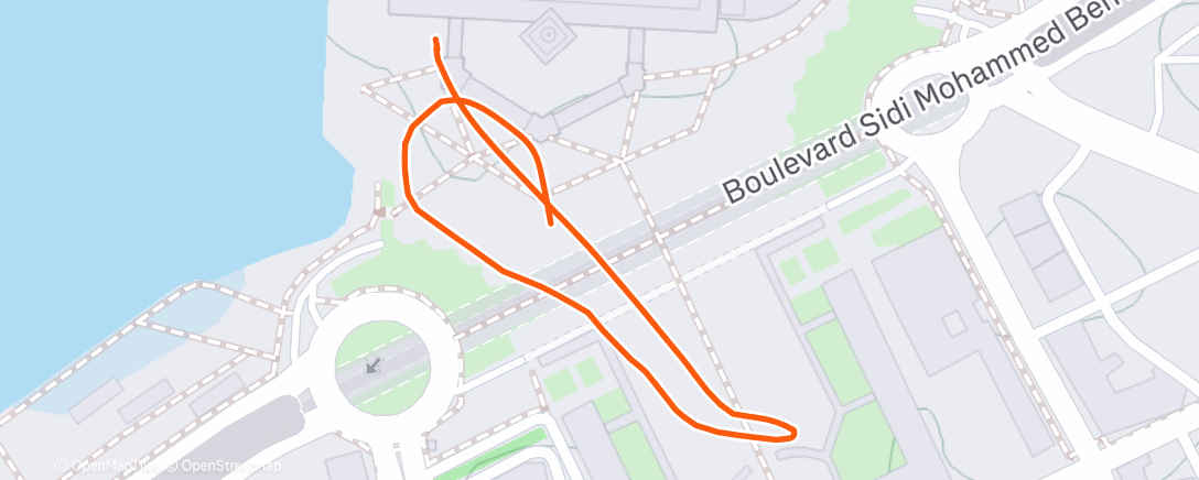 Map of the activity, Afternoon Walk