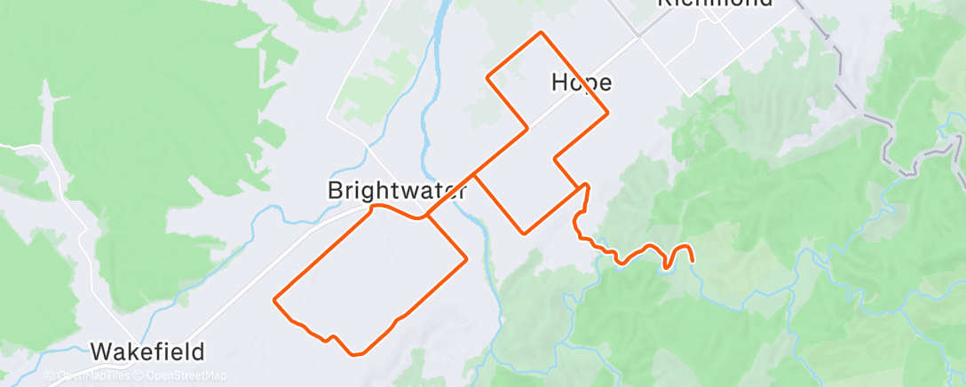 Mapa de la actividad (Morning Ride)