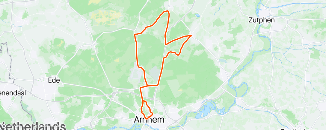Map of the activity, Rondje Veluwe 🌲😍