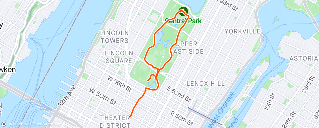 Map of the activity, New York og Central Park før Boston maraton mandag🤩🗽