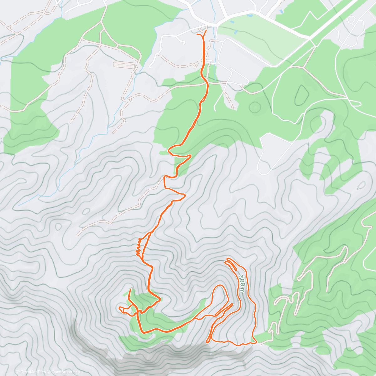 Map of the activity, Entrenamiento específico  d+