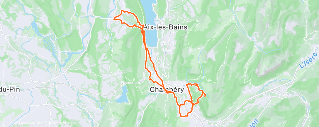 Map of the activity, Morning Ride
