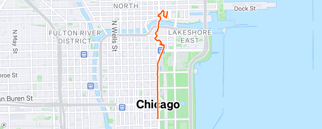 Map of the activity, Night Walk