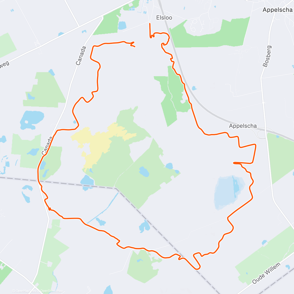 Map of the activity, Het gevoel op de mtb begint weer te komen 💪