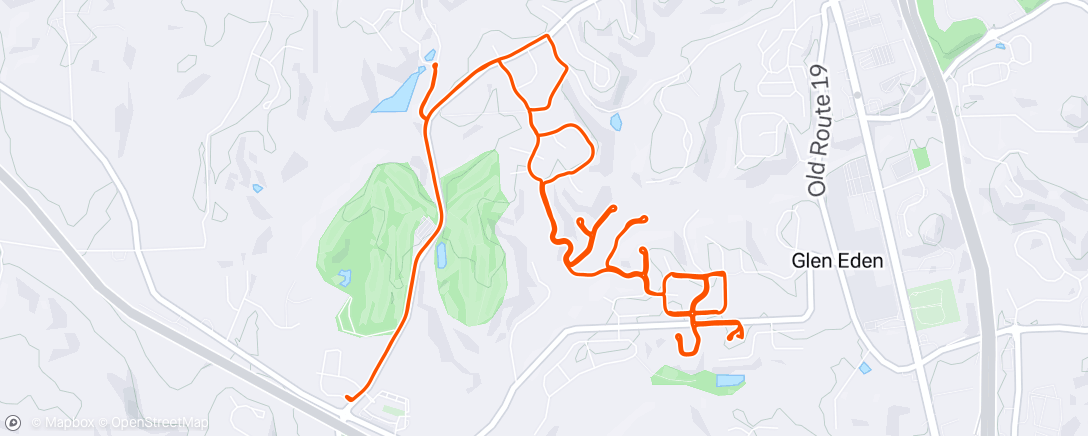 Map of the activity, Morning Run