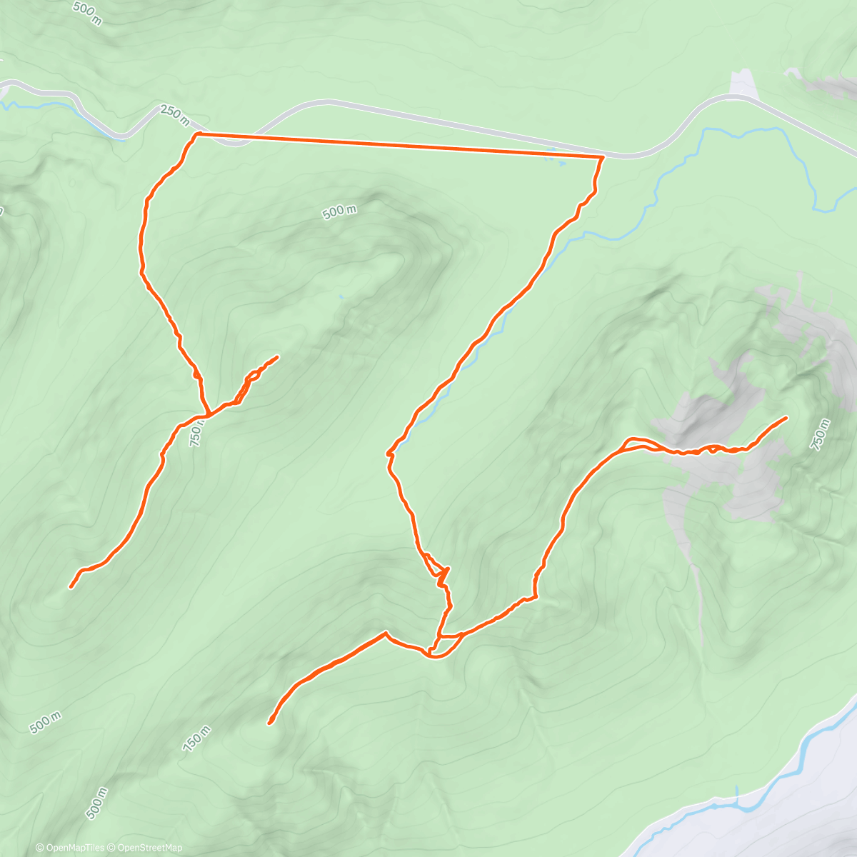 Map of the activity, Buachaille Etive Beag and Buachaille Etive Mor.