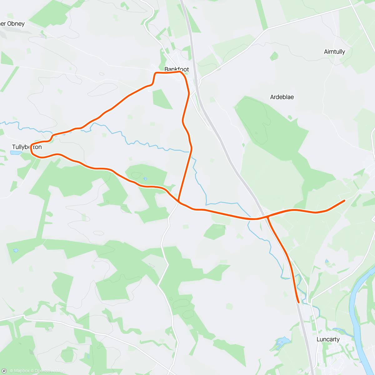 Map of the activity, Morning Ride