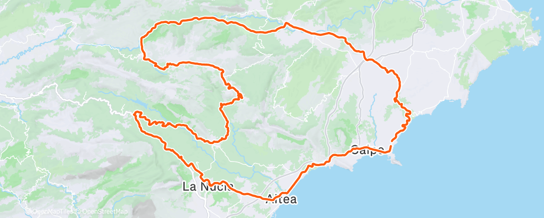 Map of the activity, Fahrt am Morgen