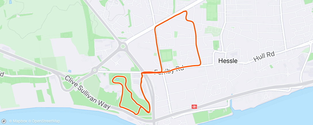 Map of the activity, Morning Run