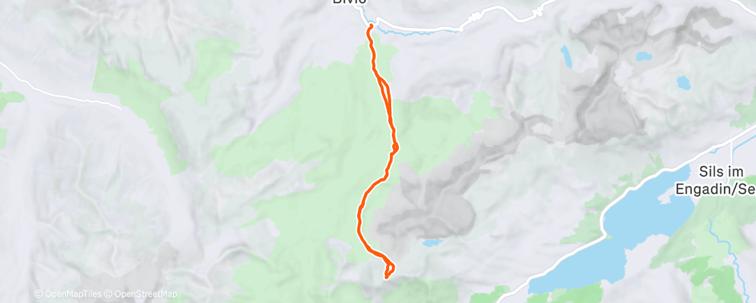 Карта физической активности (Piz dal Sasc von Bivio)