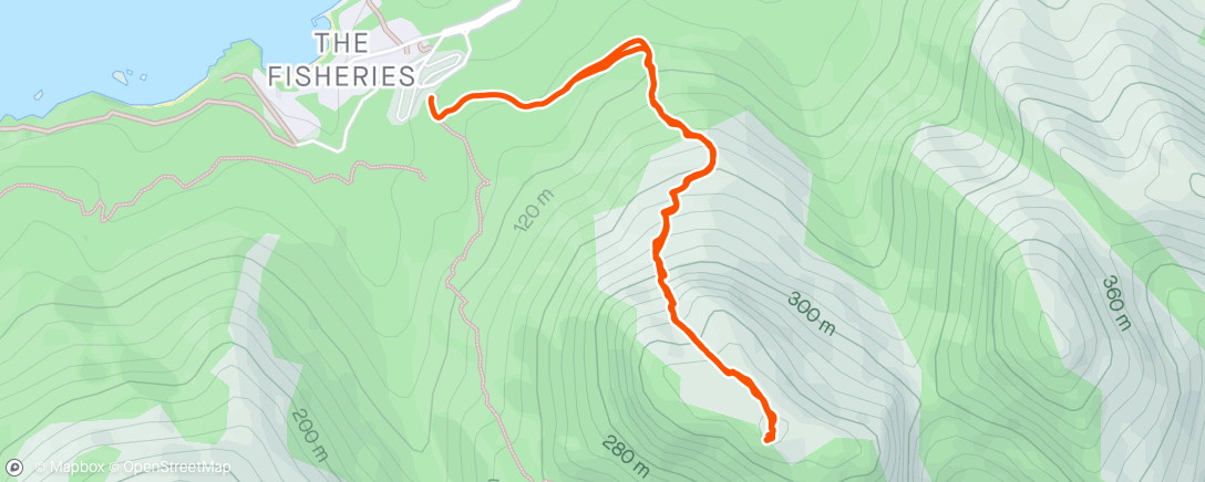 Map of the activity, Mt Amos