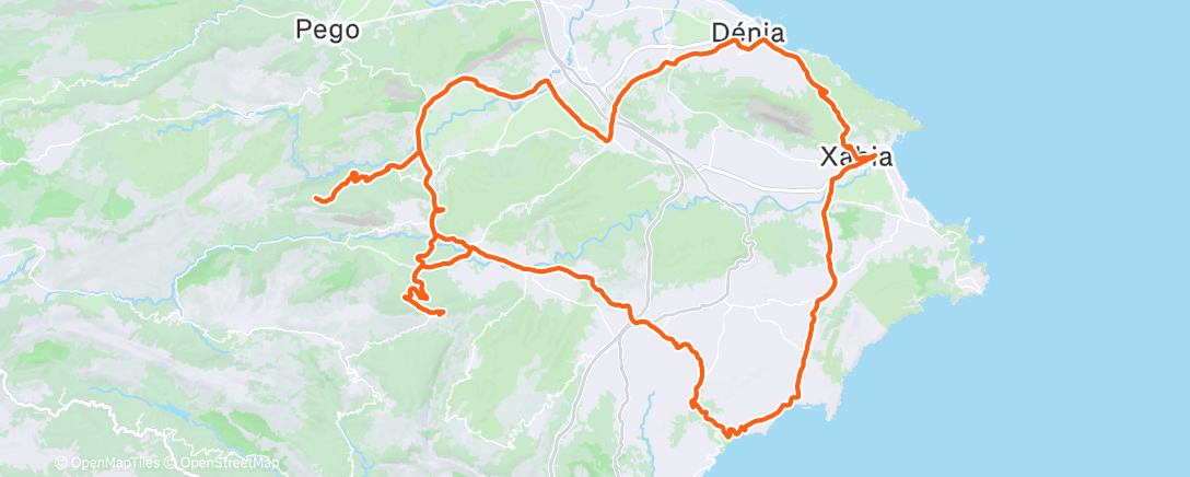 Map of the activity, Morning Ride