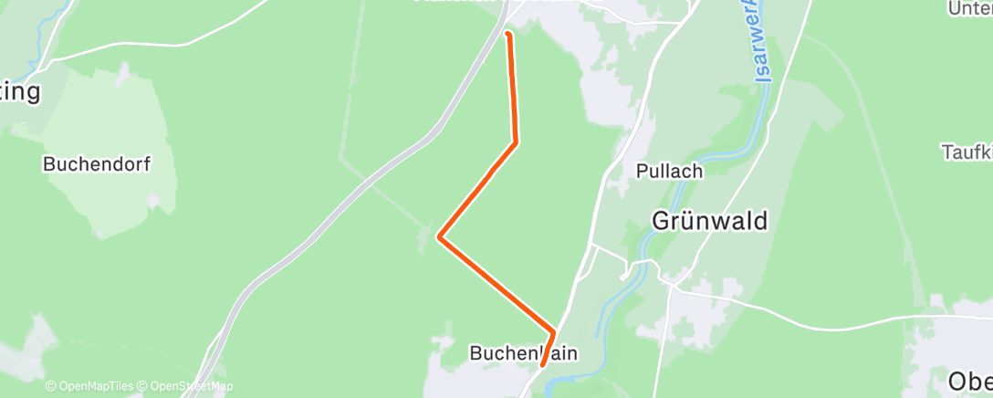 Карта физической активности (Forstenrieder Park 5 km Test Progressiv)