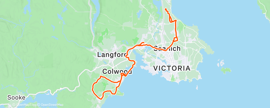 Map of the activity, Morning Ride