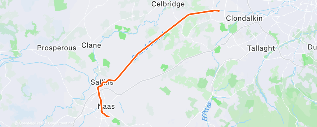 Map of the activity, Morning Ride