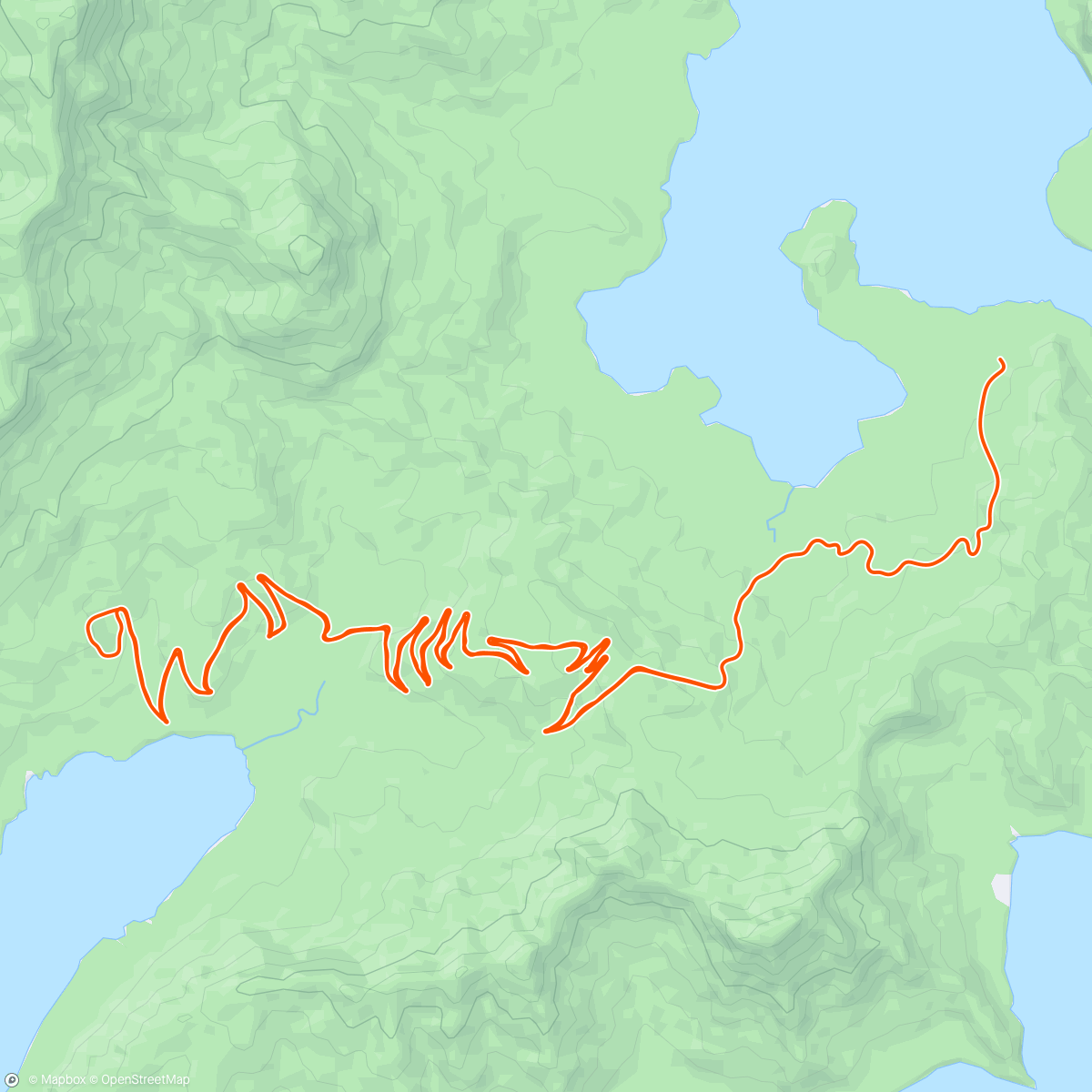Map of the activity, Zwift - Race: Road To Sky in Watopia