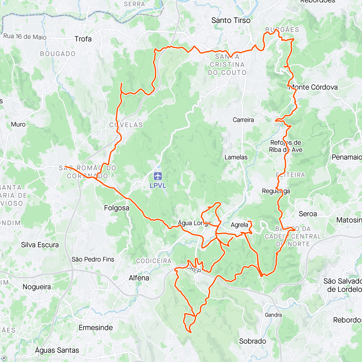 Map of the activity, Parte do track de Gião Bike Challenge 
Dureza total para quem fez os 130km👏😉