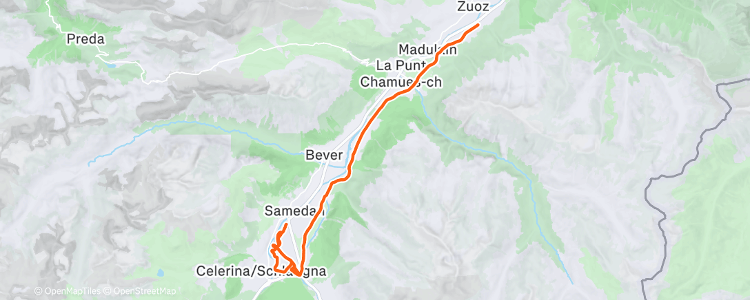 Карта физической активности (Afternoon Nordic Ski)